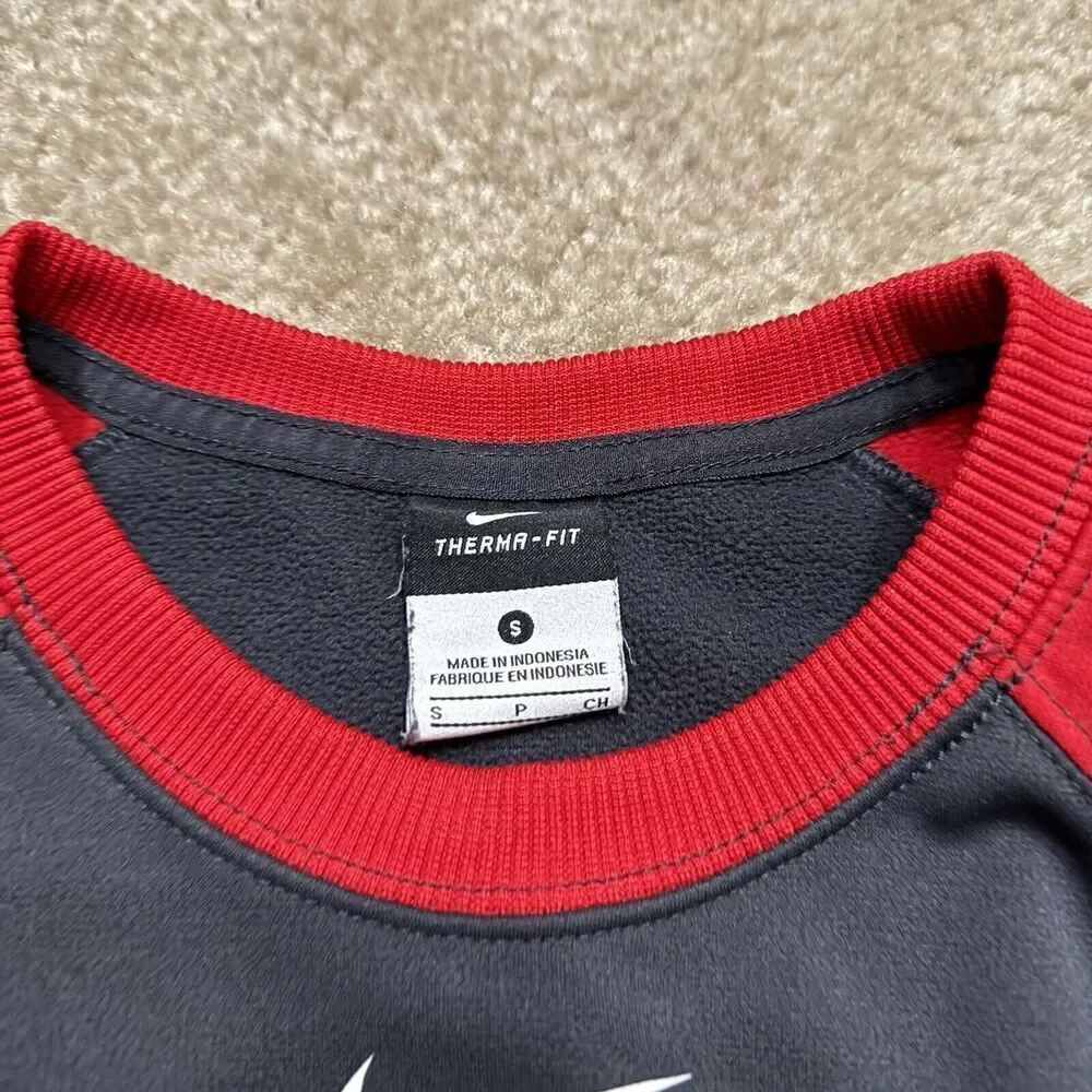 Nike Sweatshirt Small Gray Crewneck Therma Fit Swingman Griffey Center Swoosh
